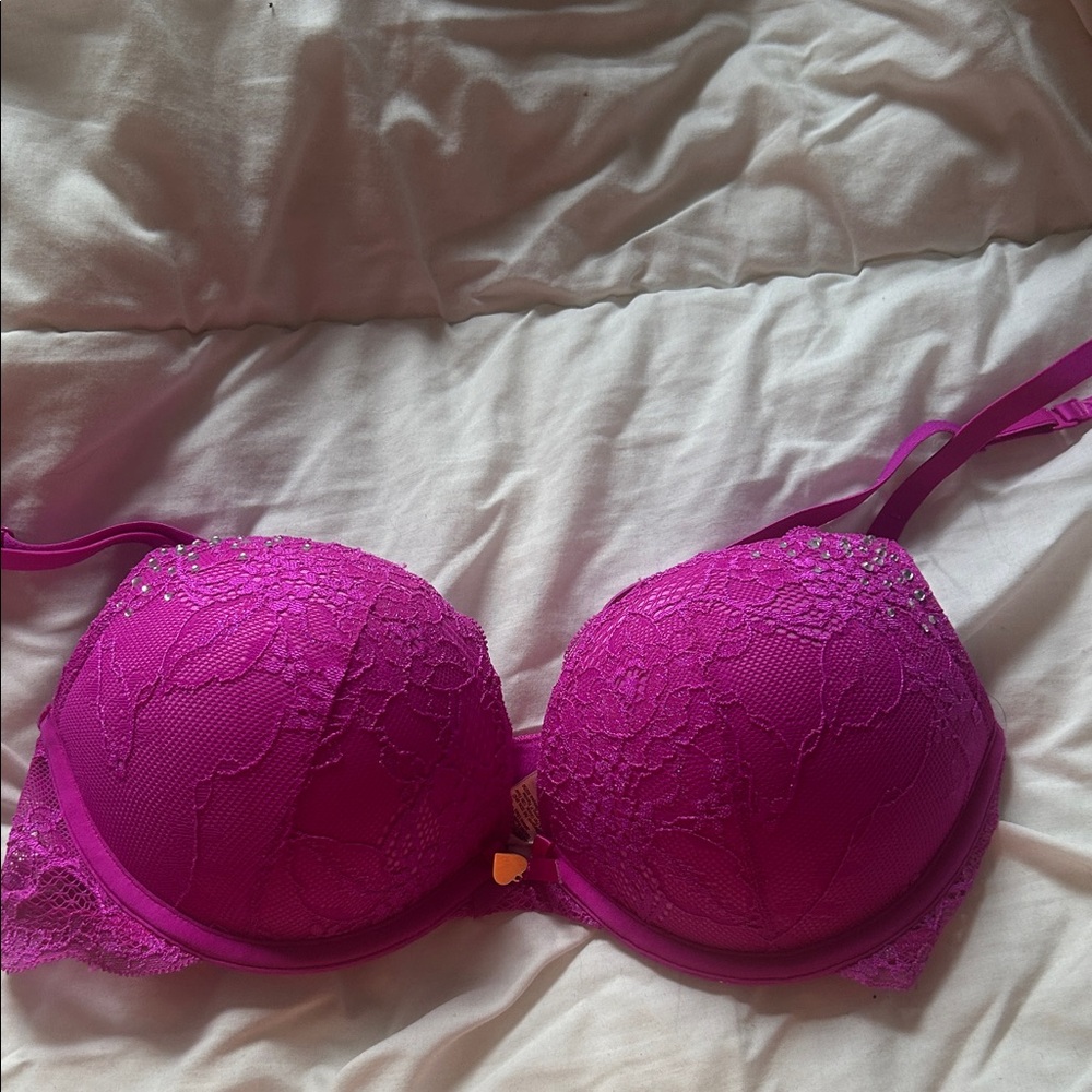 La SENZA Vibrant Pink Lace Bra